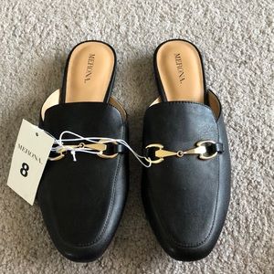 Black mules size 8